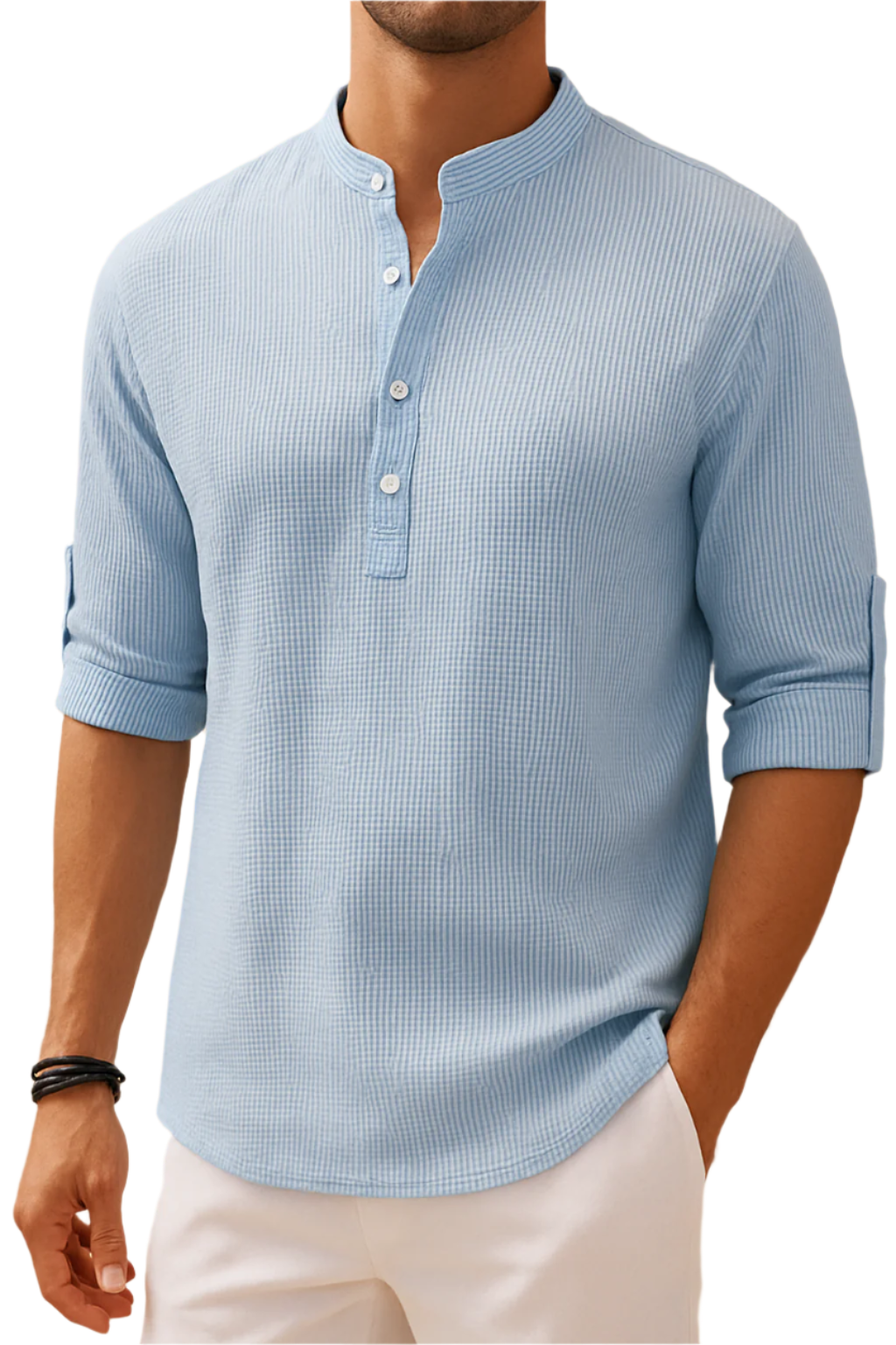 Coastal Breeze Mandarin Henley